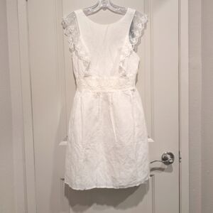 NWT JNSQ Eva White Rayon and Linen White IVORY Sundress Size 2